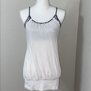 Lululemon No Limit Black and White Tank